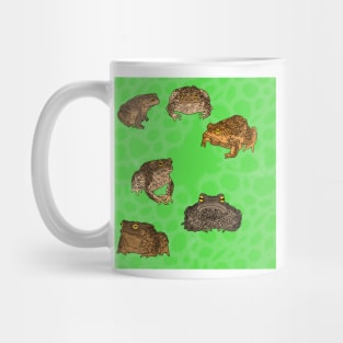 Toads Pattern Green Mug